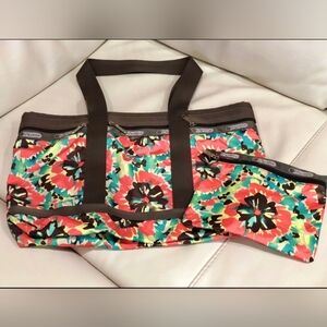 LeSportSac Medium Tote with Small Matching Zipper Wallet